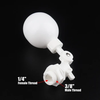 

2pcs 1/4" Pipe Aquaspring Mini Floating Ball Valve Aquarium Fish Tank Water Dispenser Float Valve Water Level Controller