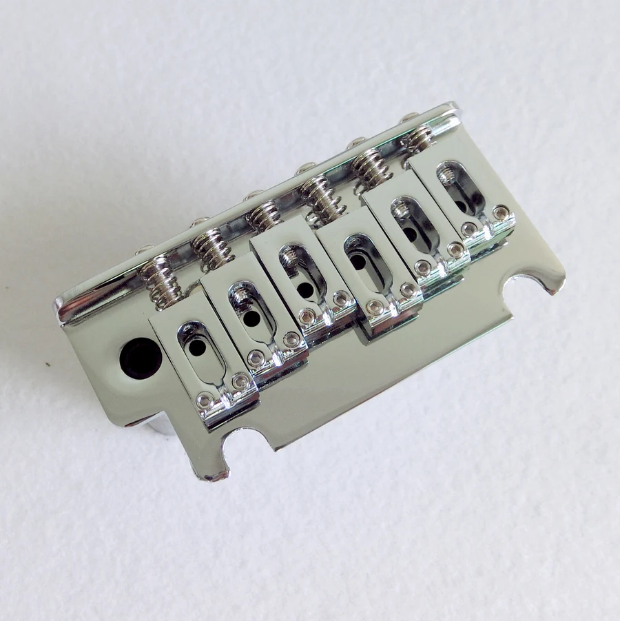 

Free Shipping A set 6 modern saddle Chrome Full size block ST guitar tremolo