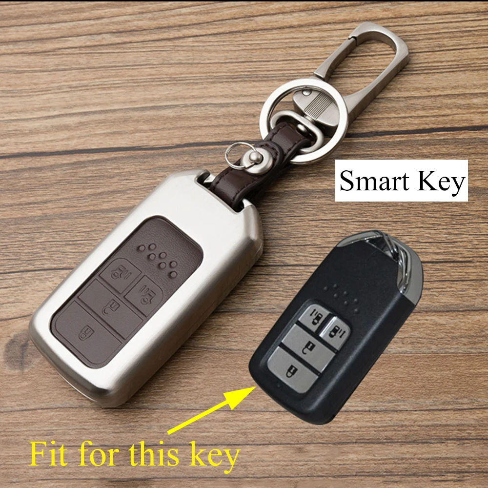 Key Case Box Fob Holder Shell Cover King Parts Fit For Honda Odyssey Elysion 2014-2017 Accessories Trim Smart 4 Buttons Bag | Автомобили и