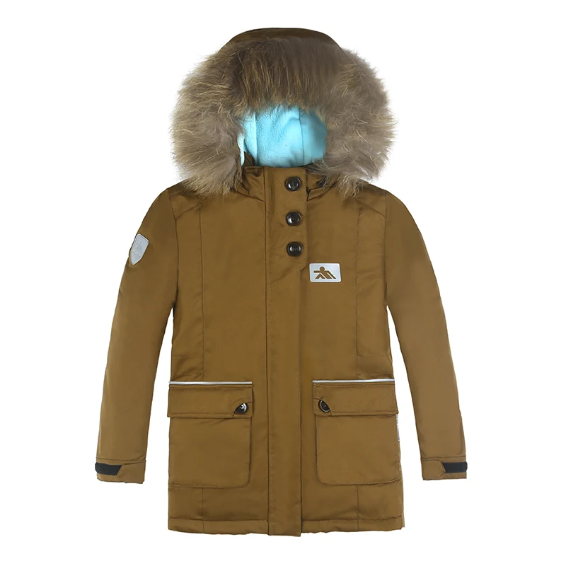 2018 New Collection Kids Girls Winter Parka Cotton Padded Coat Jacket Thick Warm Long Coat Parkas Raccoon Fur Girls Winter Coat