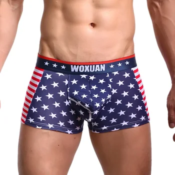 

Sexy Men Underwear Star Printed Boxer Men Breathable Comfortable Boxershorts Boxers Hombre Soft cueca masculina