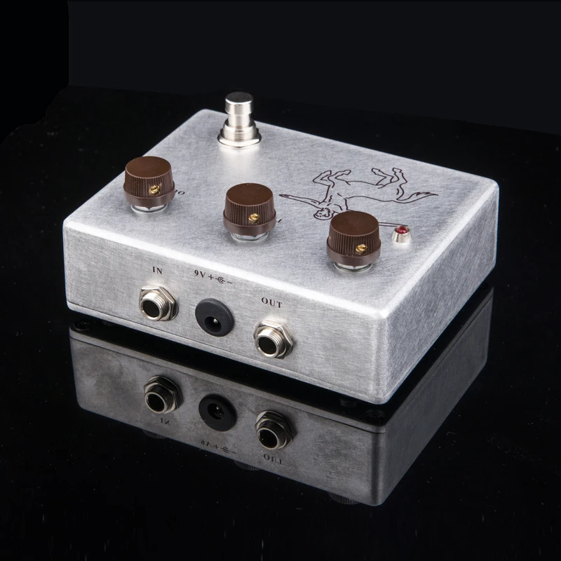 DIY Klon кентавра педаль овердрайва все наборы с 1590BB алюминиевый корпус коробка