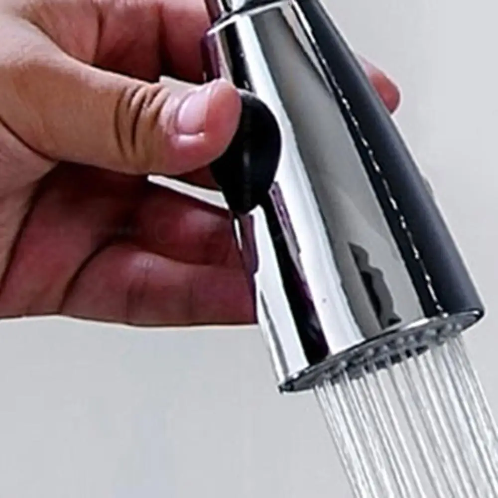 

Multifunctional Nickel Stream Handle Kitchen Faucet Tap Rotation Mixer Swivel Pull Out Durable Sink Sprayer Single Hole