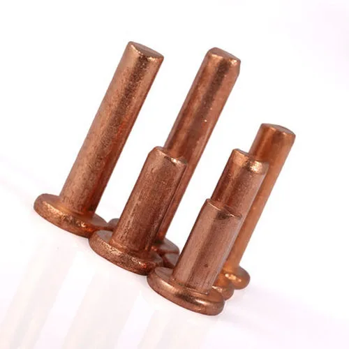 5pcs M5 Copper solid flats head rivet Cu flat rivets cap 6mm-40mm Length GB109