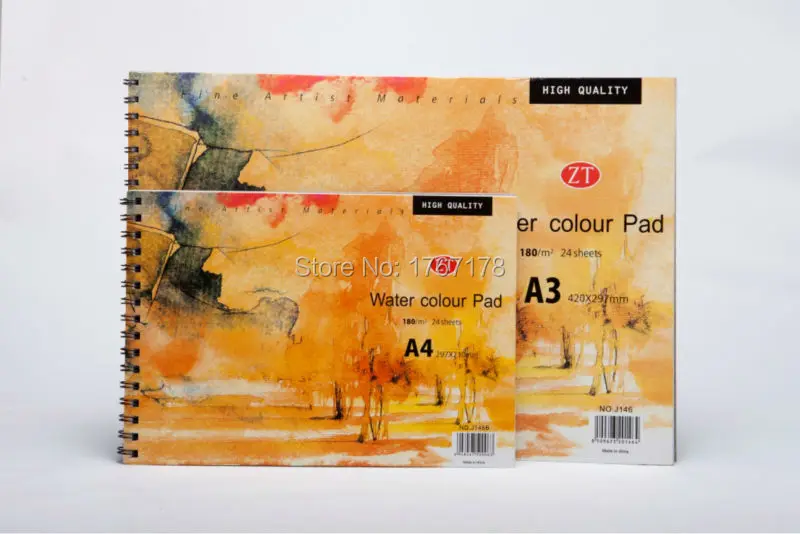 

A3 watercolor paper sketch book for drawing painting art supplier