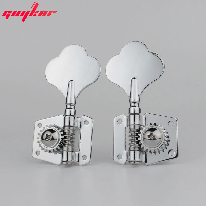 

1 Right Or 1 Left Hand Open Gear Bass Tuners Tuning Keys Chrome