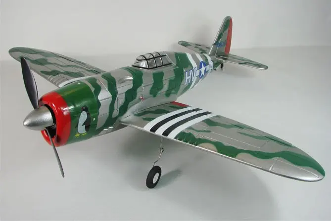 Бесщеточный P47 пена EPO RTF r/c самолет 4ch 2,4G система 748-3