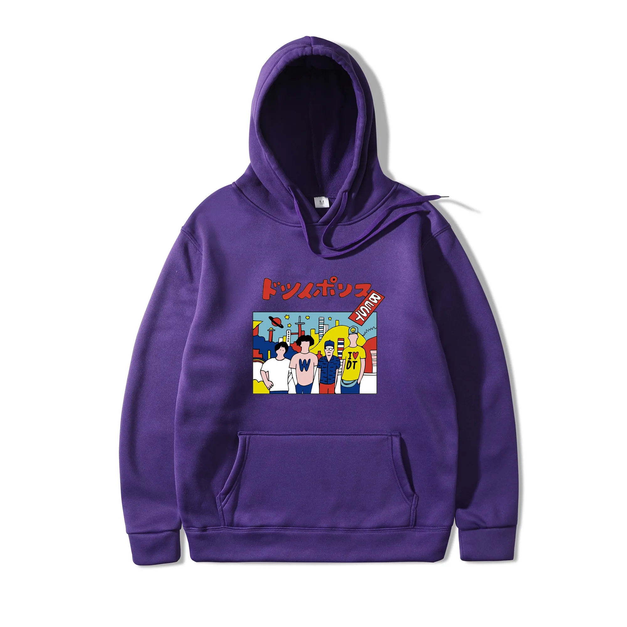 

Japanese style character animation Hoodies men Pullover sudaderas para hombre Sweatshirt Men/Women Autumn Hip Hop black hoodies