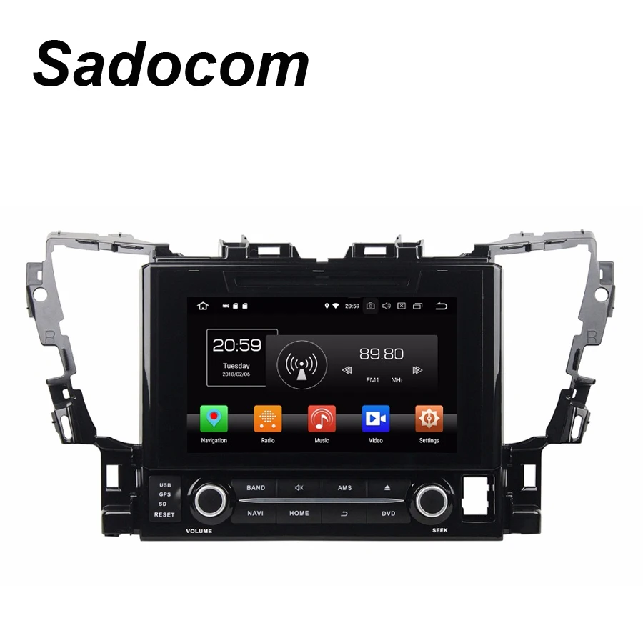 Sale TDA7851 9" Android 8.0 Car DVD Player For Toyota Alphard 2015 4GB RAM +64GB ROM 8 Core Wifi Bluetooth RDS RADIO GPS Glonass map 3