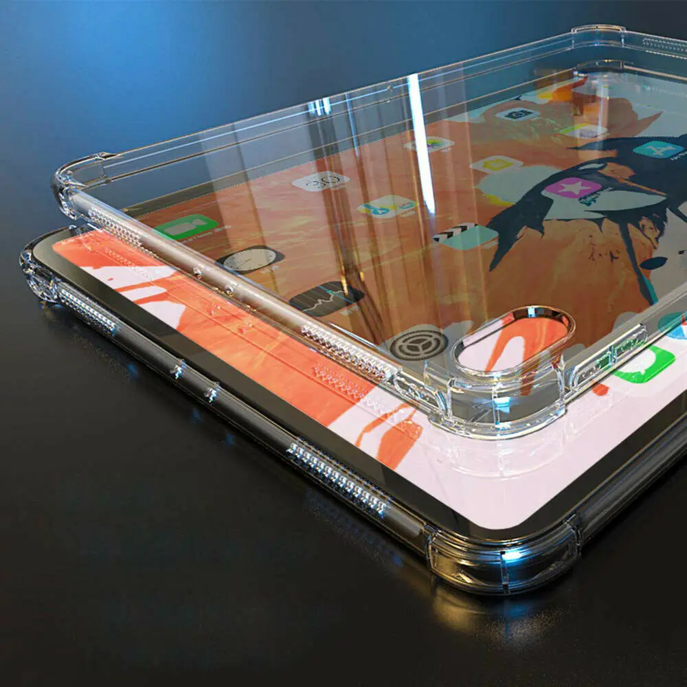 7.9'' High Duty Coque for iPad mini 2 mini 3 Case Shockproof Transparent Clear TPU Cover for iPad mini Clear TPU Back Case (7)