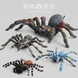 Игрушка из ПВХ для детей Твердые моделирование модель насекомого паук красный паук черный макет паука игрушка искусная игрушка
