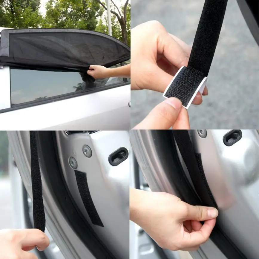CARPRIE 2x автомобиля на заднее стекло УФ сетки Защита от солнца оттенки слепой Дети Зонт блокиратор черный Apr25
