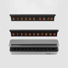 Высококлассные скрытый временный автомобильный стоп знак парковочная Карта Авто Люминесцентная телефонная карточка легко заменить автомобиль-Стайлинг