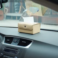 Складной автомобильный тканевый ящик PU полотенце держатель для салфеток Чехол Контейнер Авто интерьерный тканевый Чехол Органайзер 1 шт