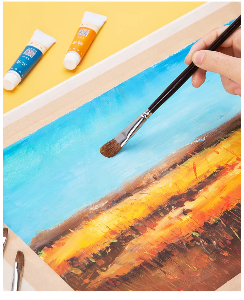 Pintura a Óleo Material de Arte Paint Brush Grupo Pinceles Pará Acrilico y Oleo Cabelo Fuinha Pincel Guache Aquarela Acrílico Art 11 Y Oleo Cabelo Fuinha Pincel Guache Aquarela