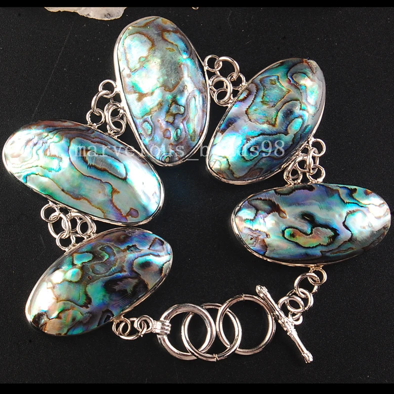 Free Shipping Beautful Jewelry New Zealand Paua Abalone Shell Art Women