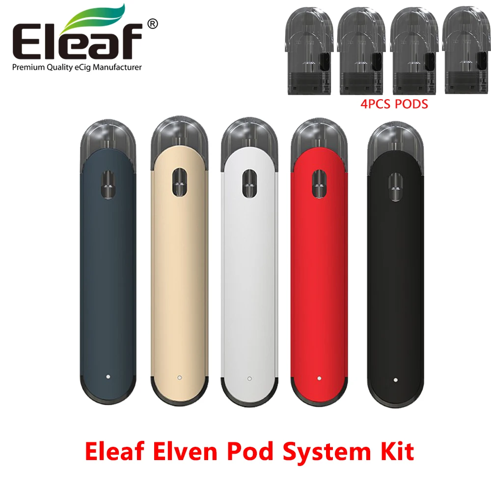 

Original Vape Eleaf Elven Pod System Kit Built-in Battery 360mAh & 1.6ml Cartridge vs Vape Asteroid Kits vaporizer E cigarette
