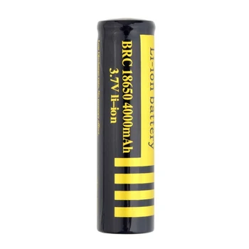 

18650 Rechargeable Battery 3.7V 4000mAh Capacity Li-ion Rechargeable Battery For Flashlight Torch headlight Battery