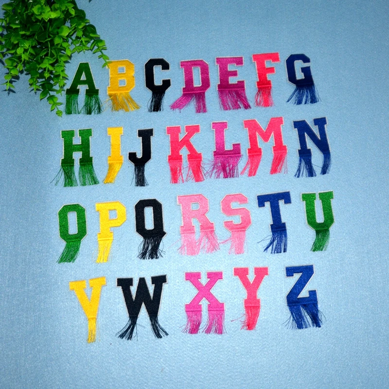 

26pcs/set patches music bands 26 English letter patch