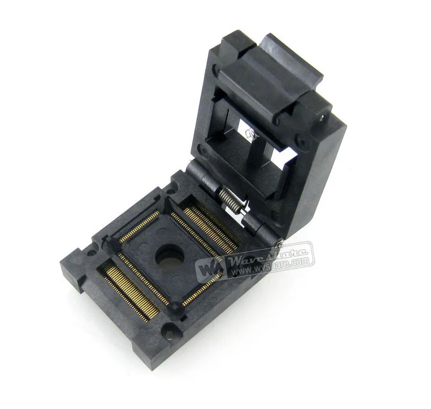 

2018 Module Qfp128 Tqfp128 Lqfp128 Pqfp128 Fpq-128-0.5-03a Qfp Socket Adapter Programmer Enplas 0.5mm Pitch Clamshell