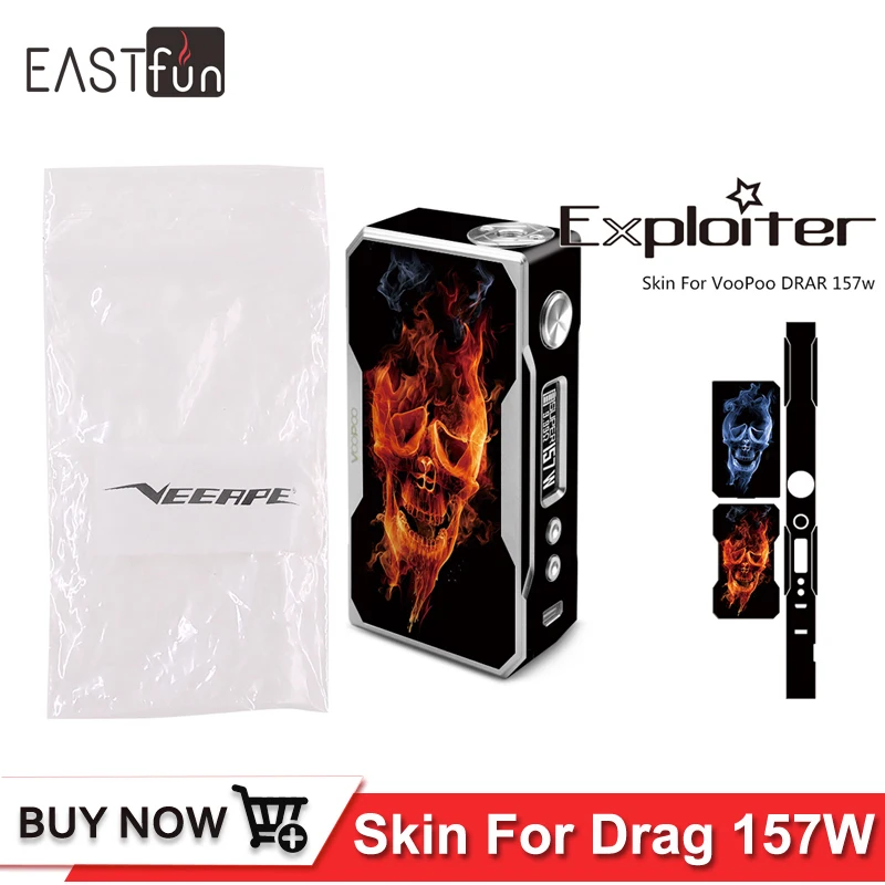 Veeape стикеры Наклейка для VOOPOO перетащите Вт 157 E Cigarett поле mod электронная сигарета s