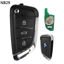 CHKJ 1 шт. NB29 Многофункциональный KEYDIY 3 кнопки дистанционного ключа для KD900 KD900+ URG200 KD-X2 5 функций чипов в одном ключе