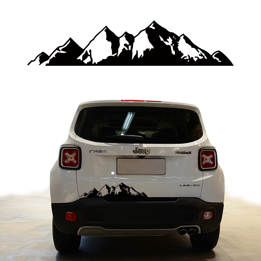 free shipping 1PC 647*142mm mountains graphic Vinyl car sticker for
