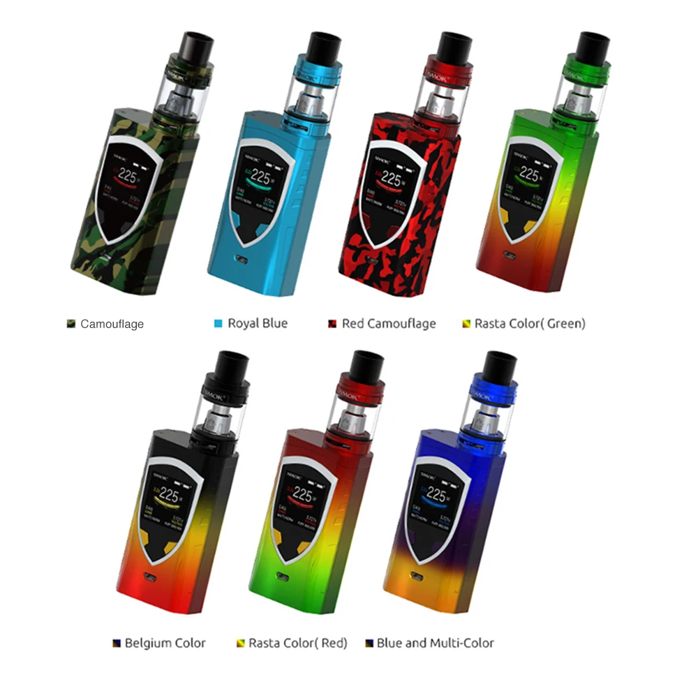 225W SMOK ProColor TC Kit with 5ml TFV8 Big Baby Atomizer & SMOK Pro Color TC Box MOD Standard Edit