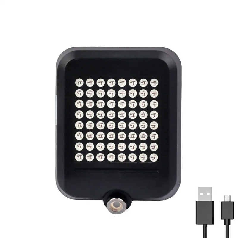 

USB Charging Mountain Bike Warning Light Laser Tail Waterproof Personality LED Indication Pattern Riding Warning Light