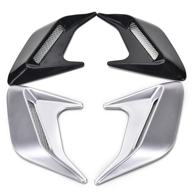 2pcs Car Auto Side Vent Air Flow Fender Intake Sticker Car Simulation