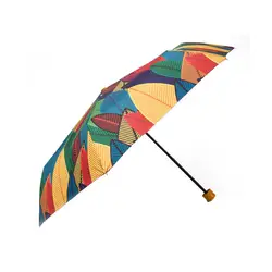 Серебряное покрытие три раза зонты для утолщенного солнцезащитного дождя небольшой зонтик Непрозрачный анти-УФ не автоматический женский