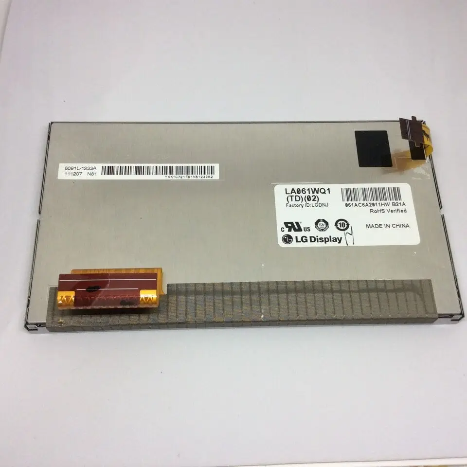 

LA061WQ1(TD)(02) LA061WQ1(TD)(02) LA061WQ1 Новый 480*272 TFT 6,1 дюймовый сенсорный ЖК-экран для автомобиля Toyota Camry, ЖК-монитор