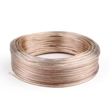 Areyourshop Автомобильная домашняя аудиоколонка провод кабель из бескислородной меди золото серебро 2 0,75 мм 18AWG 328FT 1 м/10 м/30 м/100 м Оптовые кабели провода