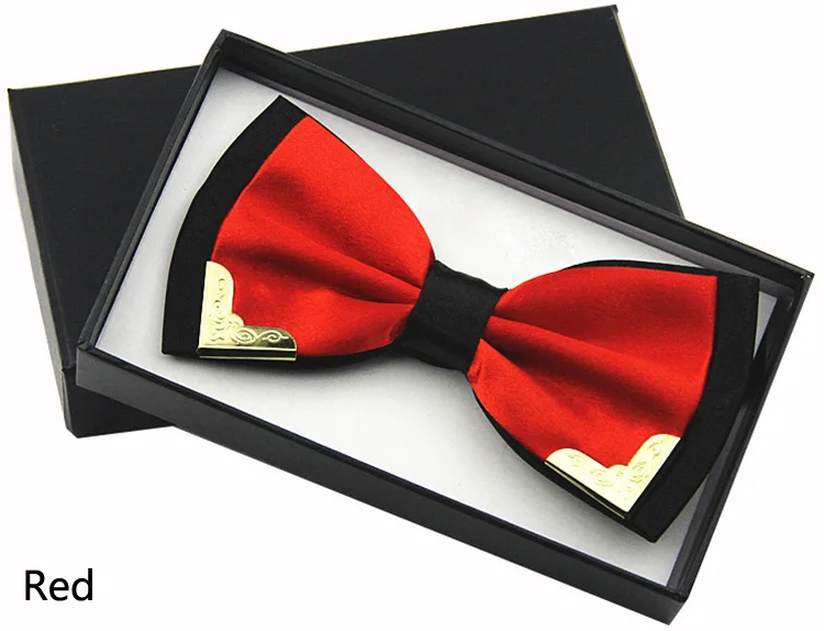 Роскошный бутик галстуки-бабочки для мужчин и женщин белая рубашка бабочка черный красный галстук-бабочка мужской свадебный галстук синий галстук-бабочка Gravata Cravatta - Цвет: red