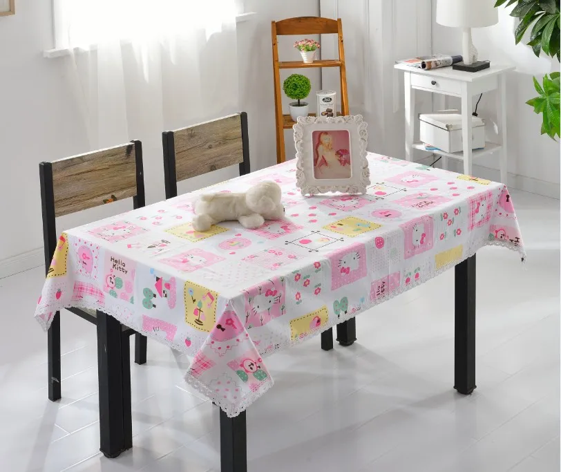 Aliexpress.com : Buy Lovely Hello Kitty Table Cloth Cartoon Rural ...