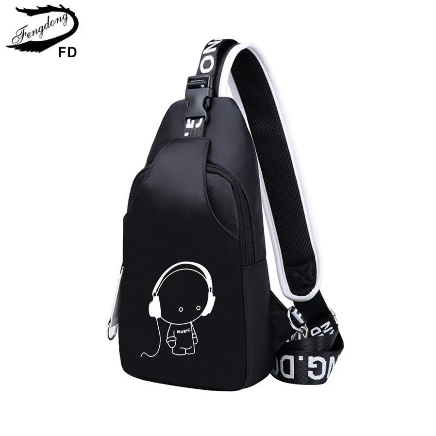 FengDong small crossbody bags for women messenger bags men casual sling chest bag male mini waterproof travel shoulder bag pack FengDong small crossbody bags for women messenger bags men casual sling chest bag male mini waterproof travel shoulder bag pack
