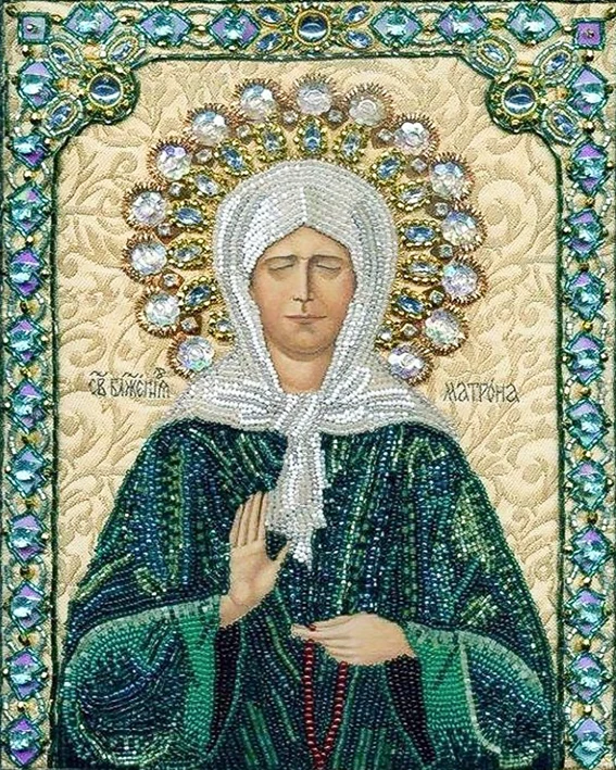 

Diamond Embroidery Icons Religious Green Lady DIY 5d The Diamod Mosaica Set For Embroidery Stitch Pictures Of Beads Needlework