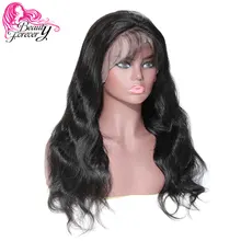 BeautyForever бразильские объемные волнистые полностью кружевные человеческие волосы парики предварительно выщипанные швейцарские кружевные 150%& 180% Dencity волосы remy парик