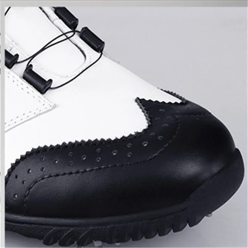 PGM мужские дышащие из натуральной кожи уличные спортивные кроссовки мужские s события обувь для ногтей шнурки водонепроницаемые из воловьей кожи вращение обувь для гольфа