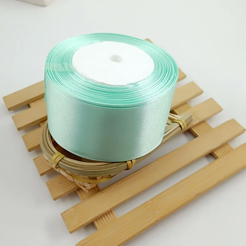 

Size 25 tiffany blue satin wedding ribbon New Year gift