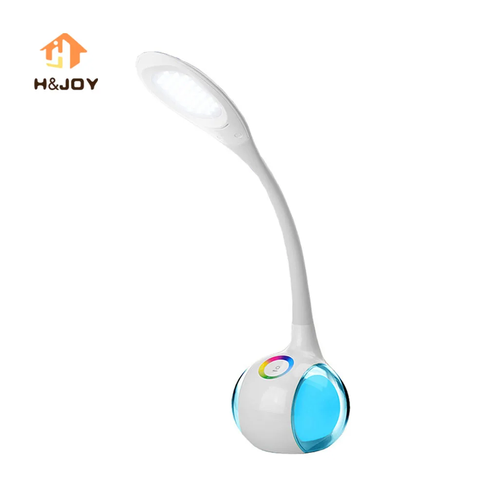 

5w LED Desk Lamp Colorful Table Lights with 3 Brightness Levels Portable Dimmable Indoor Night Reading Book lights for Student