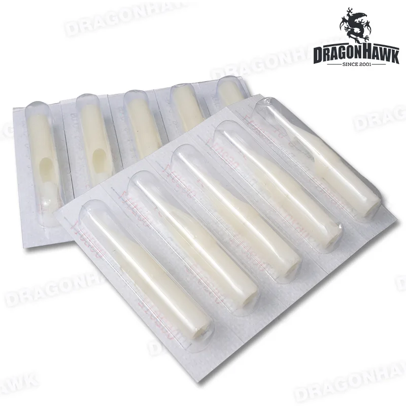 

50 Pcs Tattoo Disposable Nozzle Tube White Tip RT FT Tattoo Tips Tattoo Supply