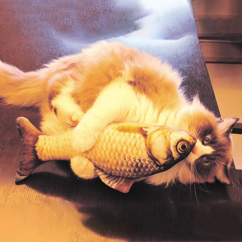 

Cat Favor Fish Toy Plush Stuffed Fish Shape Cat Toys catnip Scratch Board Scratching Post For Pet Dogs Product Cat Supplies