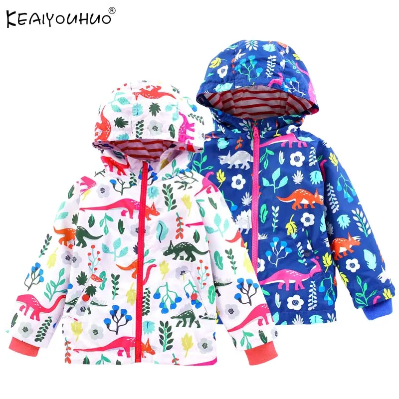 

Jackets For Girls Coats Spring Kids Waterproof Raincoat Jacket Children Clothes Flowers Autumn Coats Girls Outerwear Windbreaker