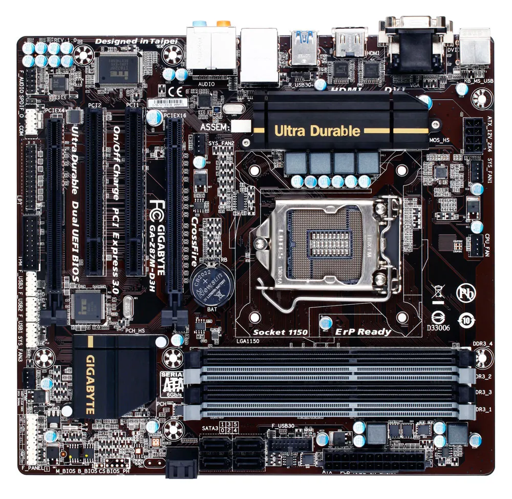 Для Gigabyte GA-H87M-D3H Оригинал используется материнская плата H87M-D3H H87 разъем LGA 1150 DDR3