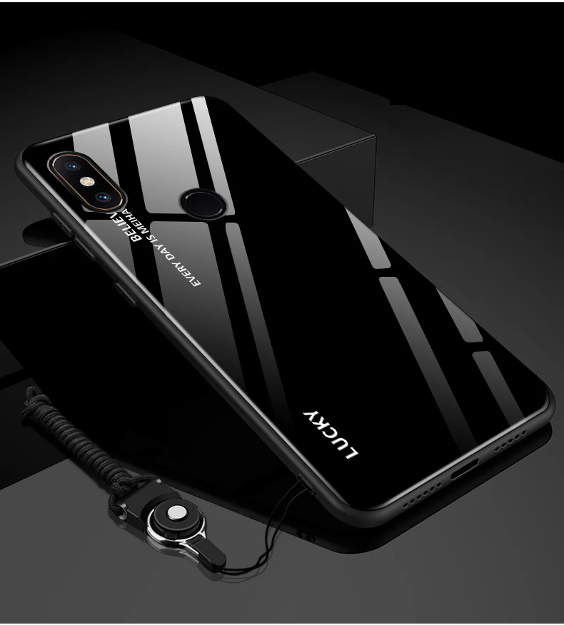 Для Xiaomi mi 6X чехол противоударный гладкий жесткий чехол из закаленного стекла для Xiaomi mi 6X6 X мягкий бампер чехол Funda mi 6X