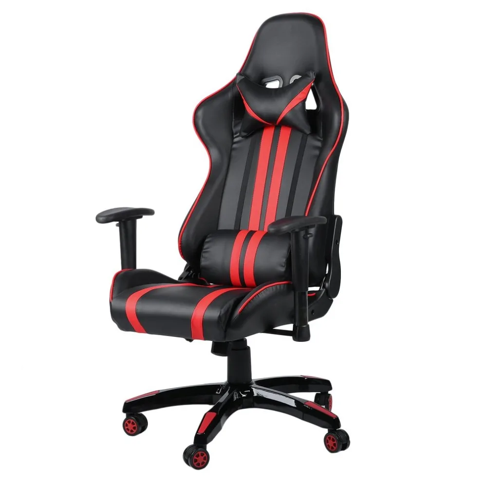 

360 Degree Swivel Streamlined Leather Office Chair Lift Racing Chair Adjustable High Back Gaming Chair Home Dorms Furniture