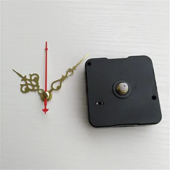

12MM Shaft Sweep Continuous No Tic Clockwork with Short Gold Hands for Quartz Clock