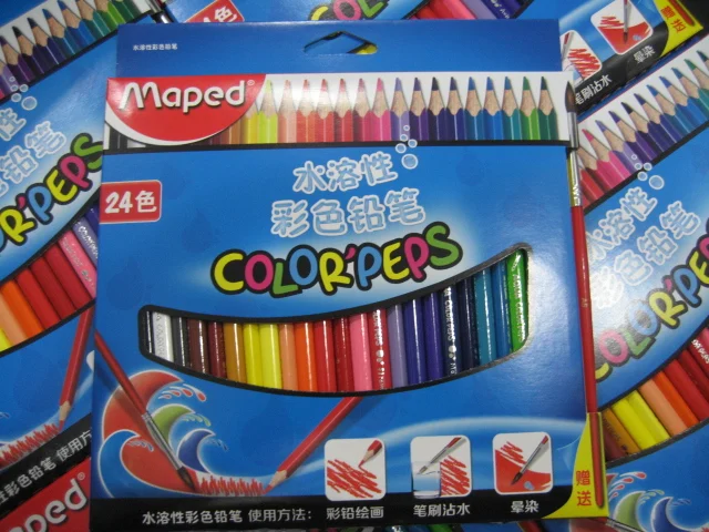 

MAPED 836013 Water soluble 24 color on the lead Triangle shape