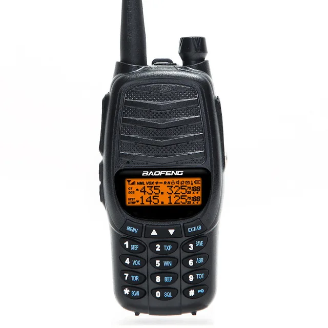 Baofeng UV-X9 Plus тактическое радио CS Tri-power 10 Вт/4 Вт/1 Вт Мощность ful 2 PTT VHF UHF Двухдиапазонная 10 км дальняя рация - Цвет: Черный